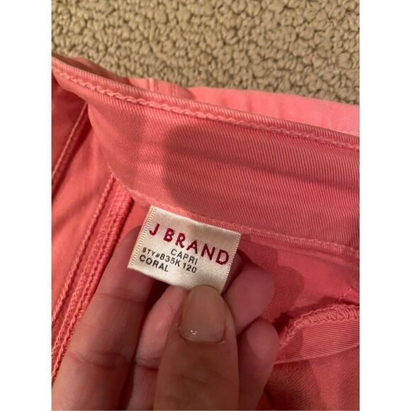 J BRAND CORAL MID RISE COTTON SKINNY LEG CAPRI JEANS 25 - Picture 4 of 5